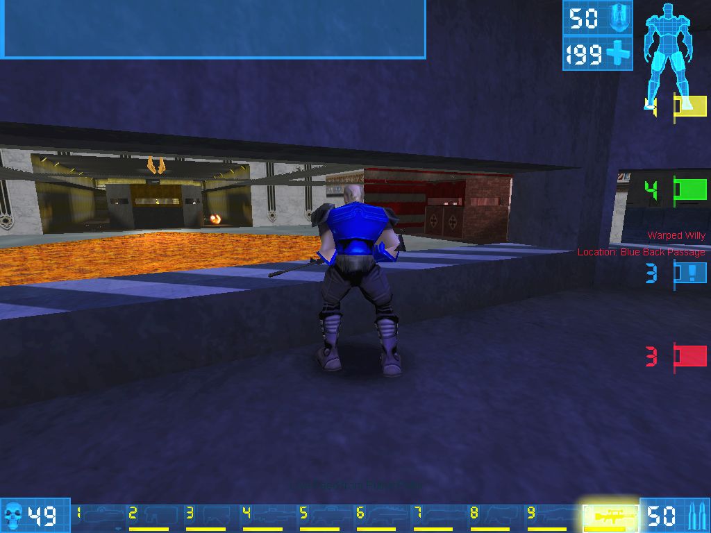 View from the blue sniper box