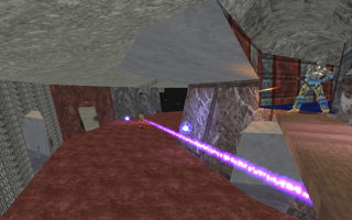 Firefight in the Grand Corridor
     of DM-CircleMaze2