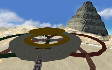 A view of the maze from outside