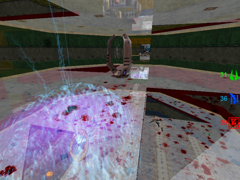 Gravity vortex in the colour tower