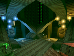 Intersecting ramps at the centre