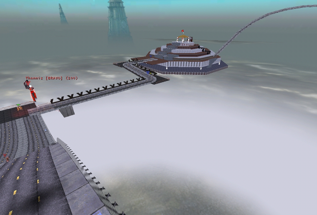 View from the Central Highway, towards the Red Base,
VCTF-EvilSkyCity